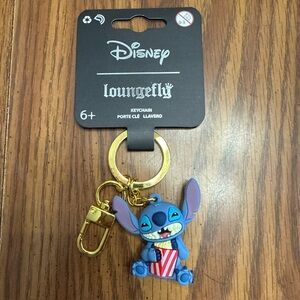 Loungefly Disney Lilo & Stitch Popcorn Stitch Figural Keychain, NWT.